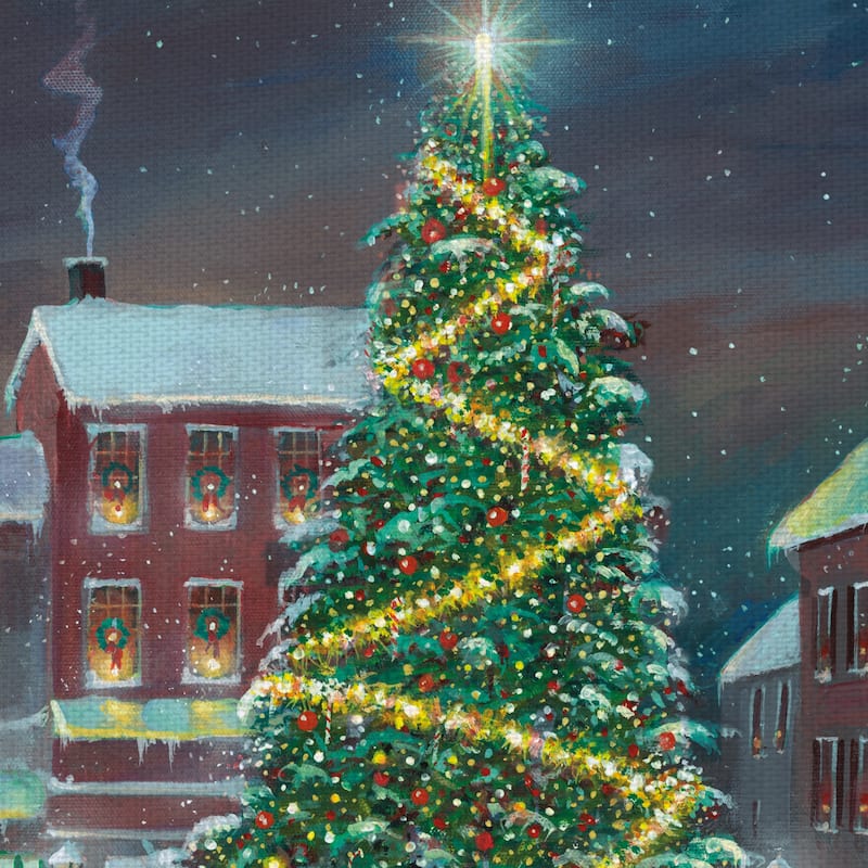 Village Square by Ruane Manning Canvas Art Print