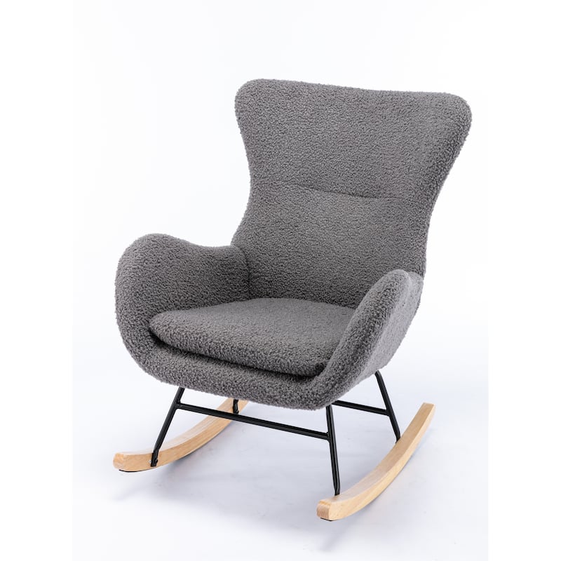 Teddy Fabric Rocking Chair Accent Chair