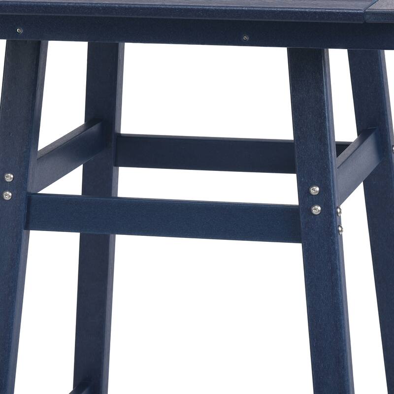 Laguna Hdpe All Weather Outdoor Patio 30" Square Bar Table