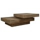 preview thumbnail 4 of 7, Uttermost Rustic Planes Modern Coffee Table - 19.5"H x 57"W x 47.25"D