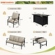 preview thumbnail 15 of 119, MAISON ARTS Outdoor Sofa Set 4/6-Piece Patio Conversation Set with 45'' Gas Fire Pit Table