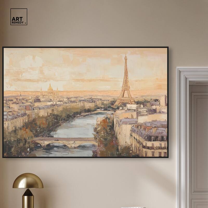 Sunrise Paris Canvas by Art Remedy