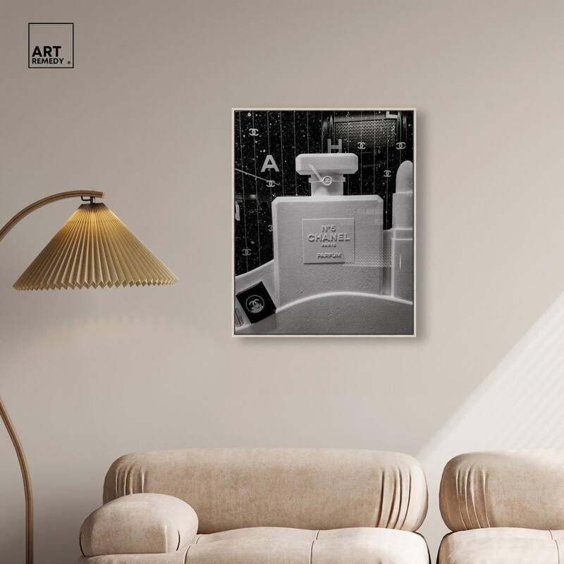 Sculptural Number 5 Canvas by Art Remedy