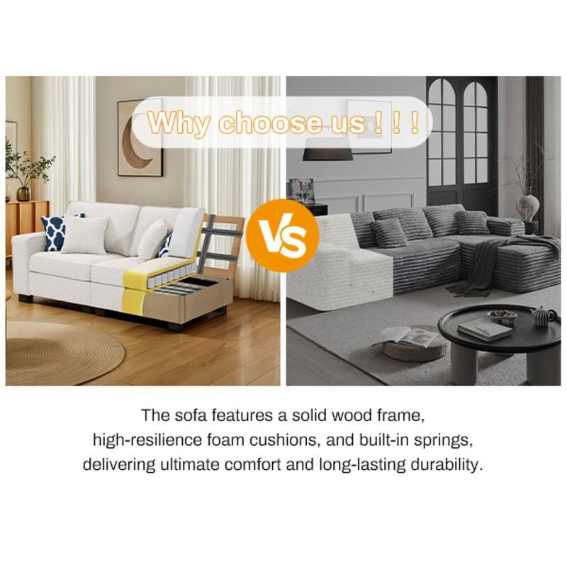 9 Piece Modular Flexible Combination Sectional