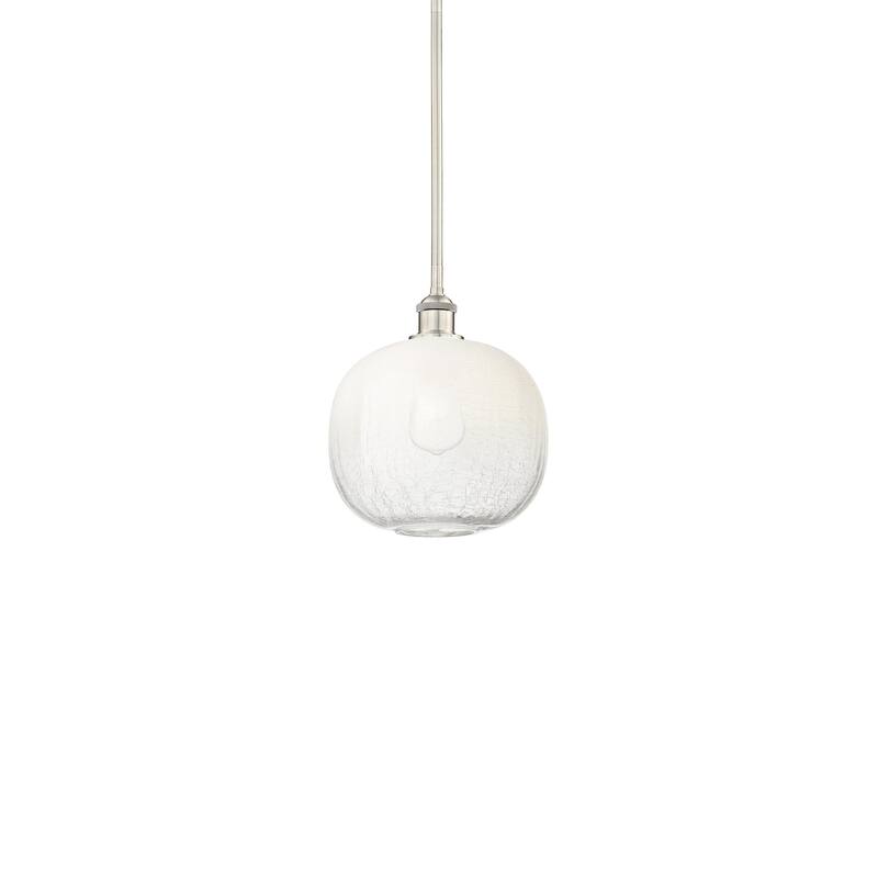 Innovations Lighting 616-1S-12-11 Brookhaven Sphere Pendant Brookhaven - Brushed Satin Nickel / Opal