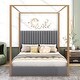 preview thumbnail 18 of 28, Full Size Metal Loft Bed with Storage Shelves, Cabinets and Wardrobe Metal Support Bed Frame for Kids, No Box Spring Needed