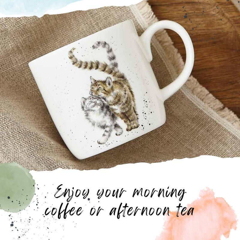 Royal Worcester Wrendale Design Mug Cats or Mouse Design