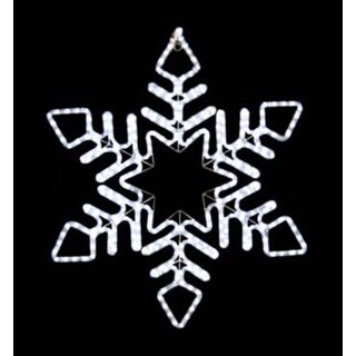 30 Inch Cool White LED Rope Light Twinkling Snowflake Motif - Bed Bath ...