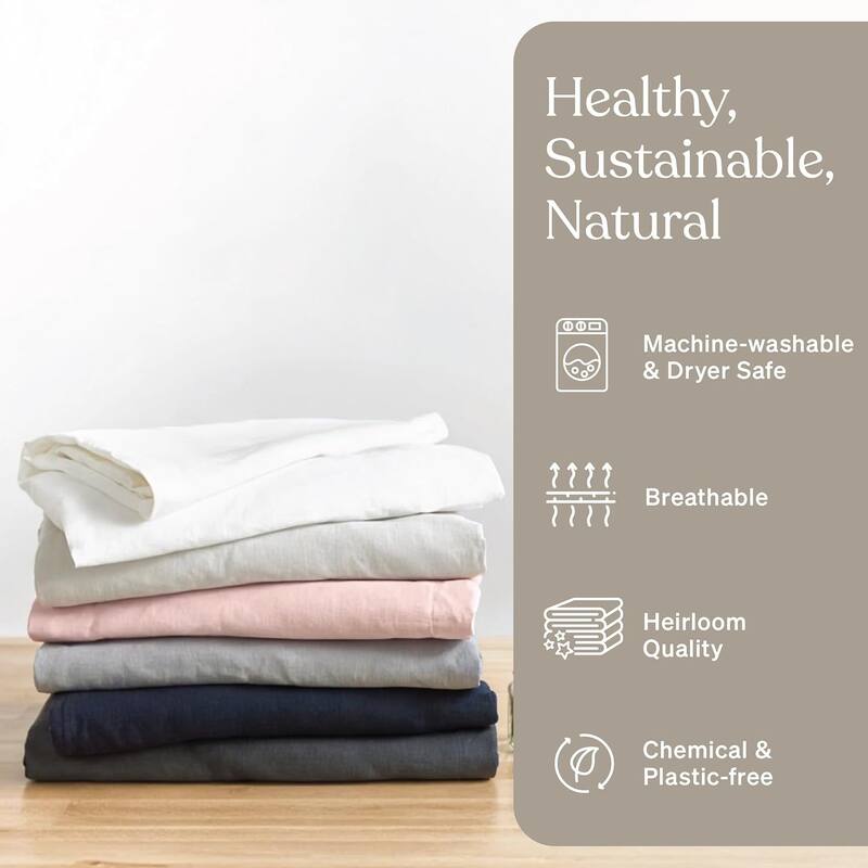 French Linen Duvet Cover - Throw/Blanket (42x72)