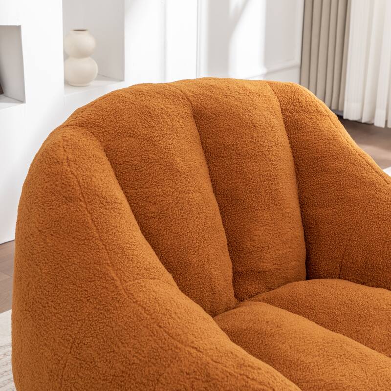 HOMYLIN Teddy Bean Bag Chair with Foam Filling, Soft Lounge Seat