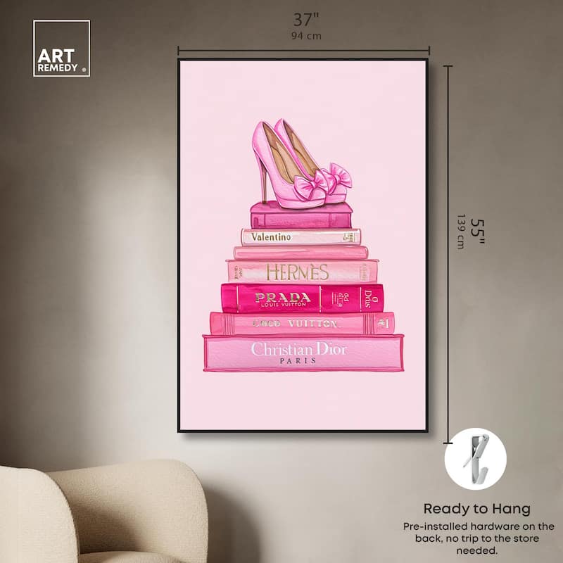 Fashion books in Pink Canvas by Art Remedy