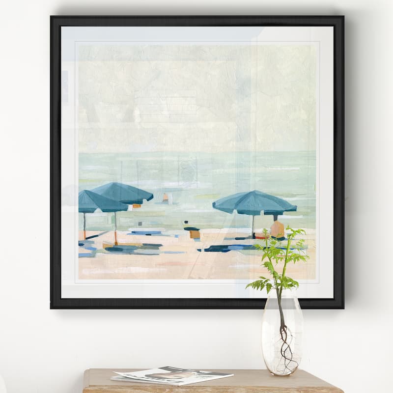 If It's the Beaches II -Black Framed Print