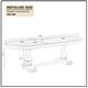 preview thumbnail 8 of 26, Extendable Wooden Dining Table Set with 6 Pieces of Chair Solid Wood Curved Oval for 4-6 People