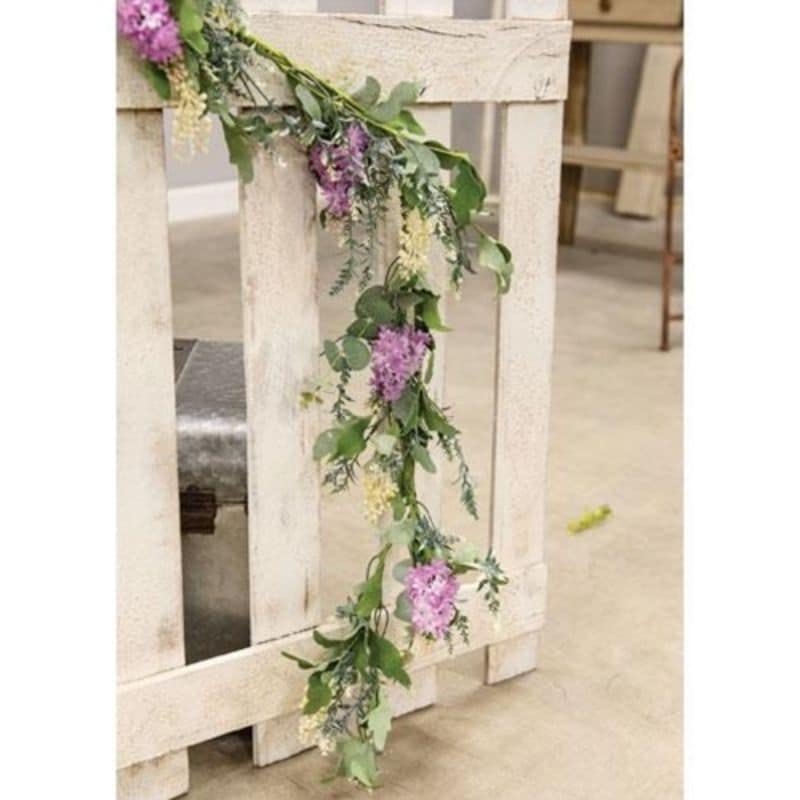 Artificial Lavender and Mixed Wildflower Garland - Garlands