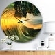 preview thumbnail 9 of 8, Designart 'Colored Ocean Waves Falling Down VII' Modern Seashore Wall CLock 23 in. wide x 23 in. high