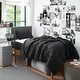 preview thumbnail 2 of 3, Porch & Den Harglow Black Twin XL College Dorm Bedding Set