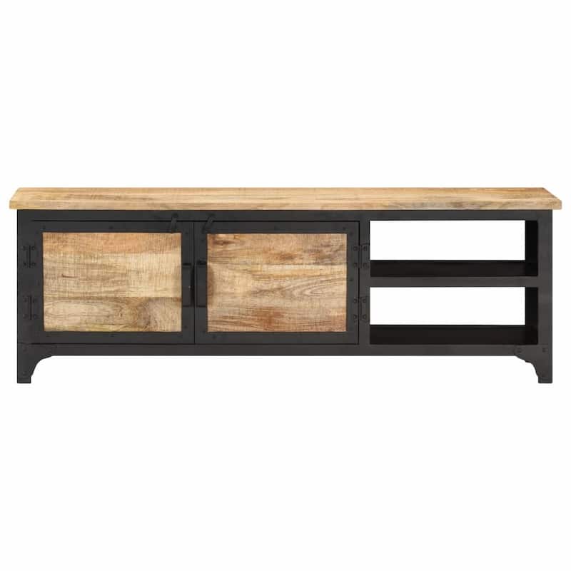 vidaXL TV Cabinet 47.2"x11.8"x15.7" Solid Mango Wood - 47.2" x 11.8" x 15.7"