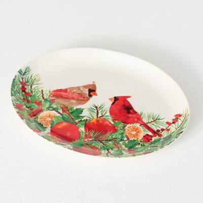Cardinal Serving Platter