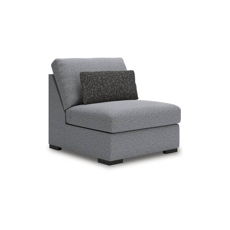 Signature Design by Ashley Bealton Gray 3-Piece Sectional with Chaise - 140" W x 69" D x 41" H