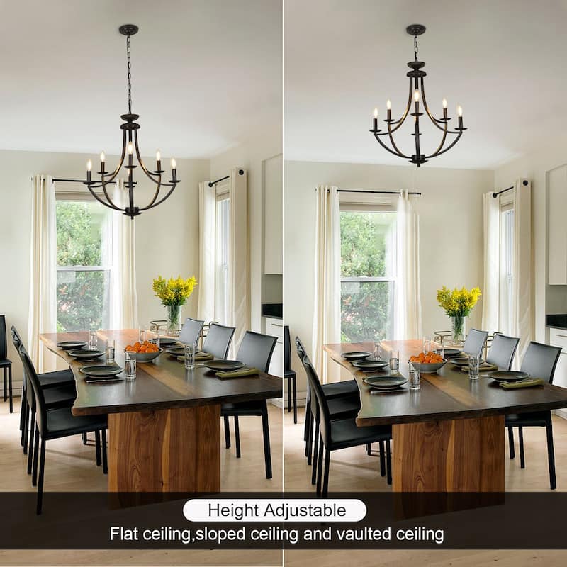 8-light Dimmable Chandelier