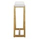 preview thumbnail 6 of 5, Thick Crystal Top End Accent Table - 24" - Antique Gold