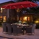 preview thumbnail 9 of 53, Costway 11 PCS Patio Dining Set with 15ft Double-Sided Patio Umbrella
