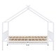 preview thumbnail 12 of 28, Full Size Metal House Bed with Two Drawers and Roof for Kids, Boys and Girls, Bedroom