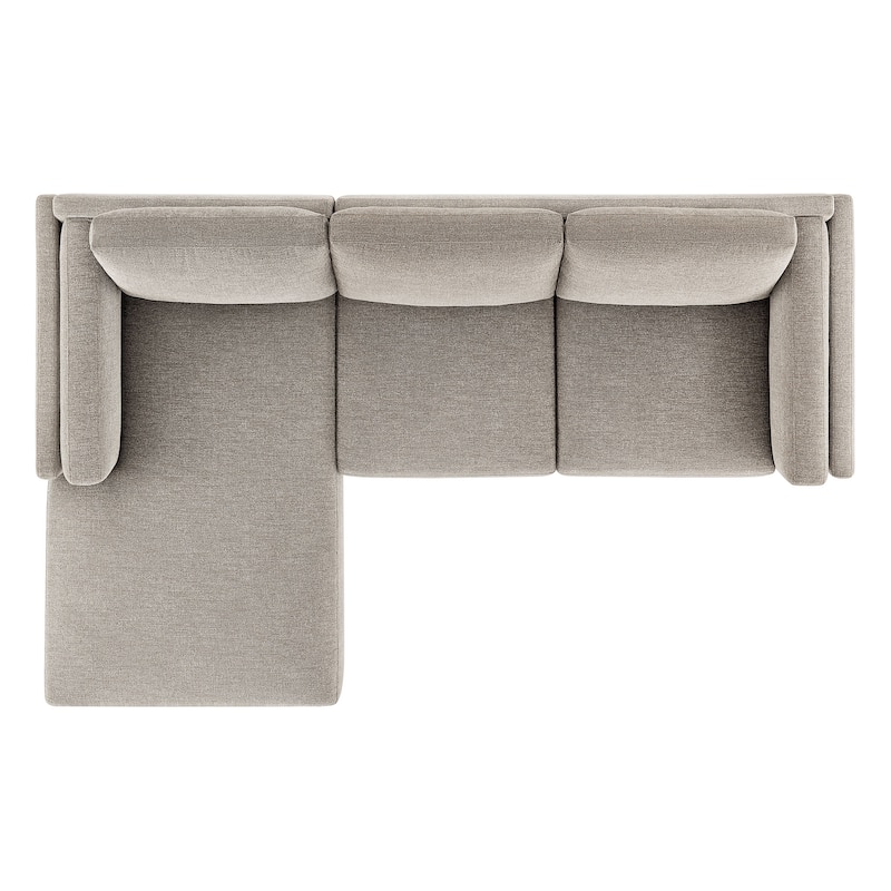 Roscoe Left-Facing Upholstered Sectional Sofa with Chaise