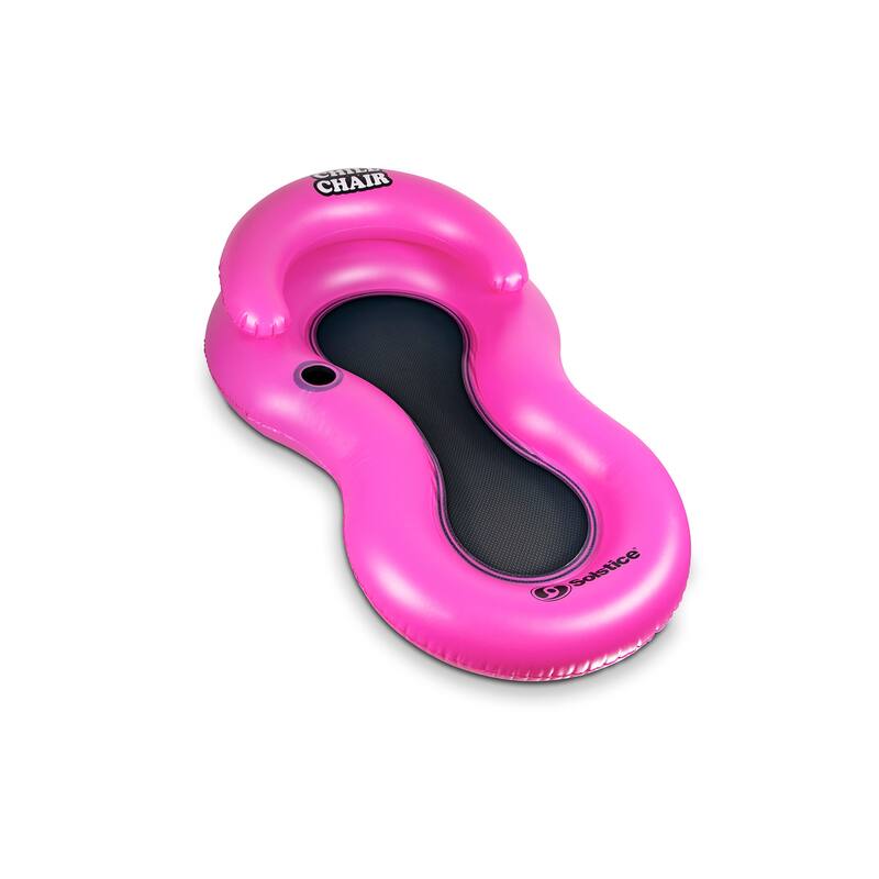 61-Inch Inflatable Chill Swimming Pool Floating Lounge Chair