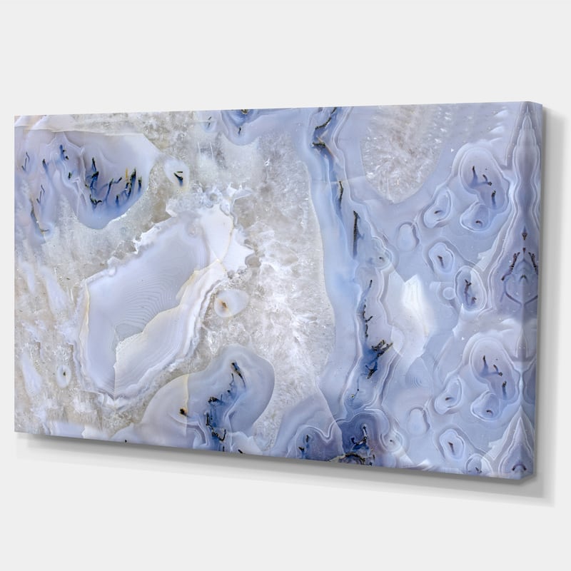 Agate Stone Background' Abstract Canvas Wall Art Print