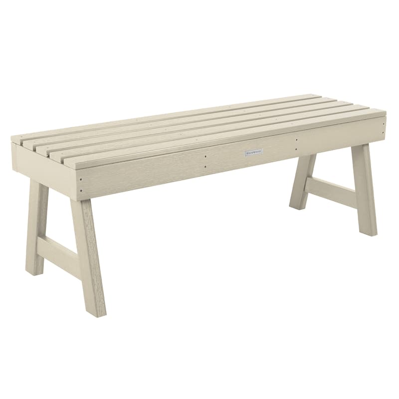 HIGHWOOD Weatherly 4-foot Eco-friendly Synthetic Wood Picnic Bench - Whitewash
