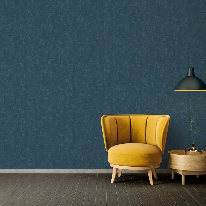 Galerie Wallcoverings Absolutely Chic Distressed Geometric Motif Vinyl on Non-woven Wallpaper Roll