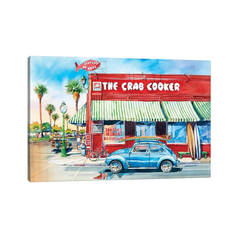 iCanvas "Crab Cooker" by Bill Drysdale Canvas Print