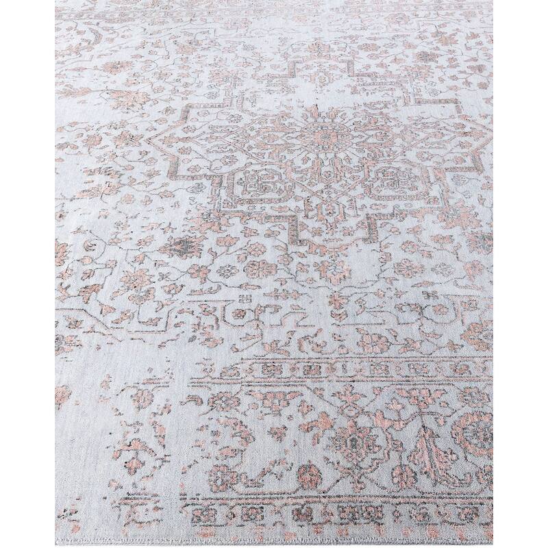 Ikat One-of-a-Kind Handmade Area Rug - Gray, 9' 1" x 12' 4" - 9' 1" x 12' 4"