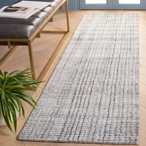 slide 2 of 16, SAFAVIEH Handmade Abstract Kiira Rug 2'3" x 8' Runner - Grey/Ivory - Runner