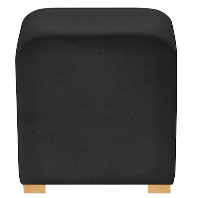 Lamar Upholstered Ottoman, Midnight