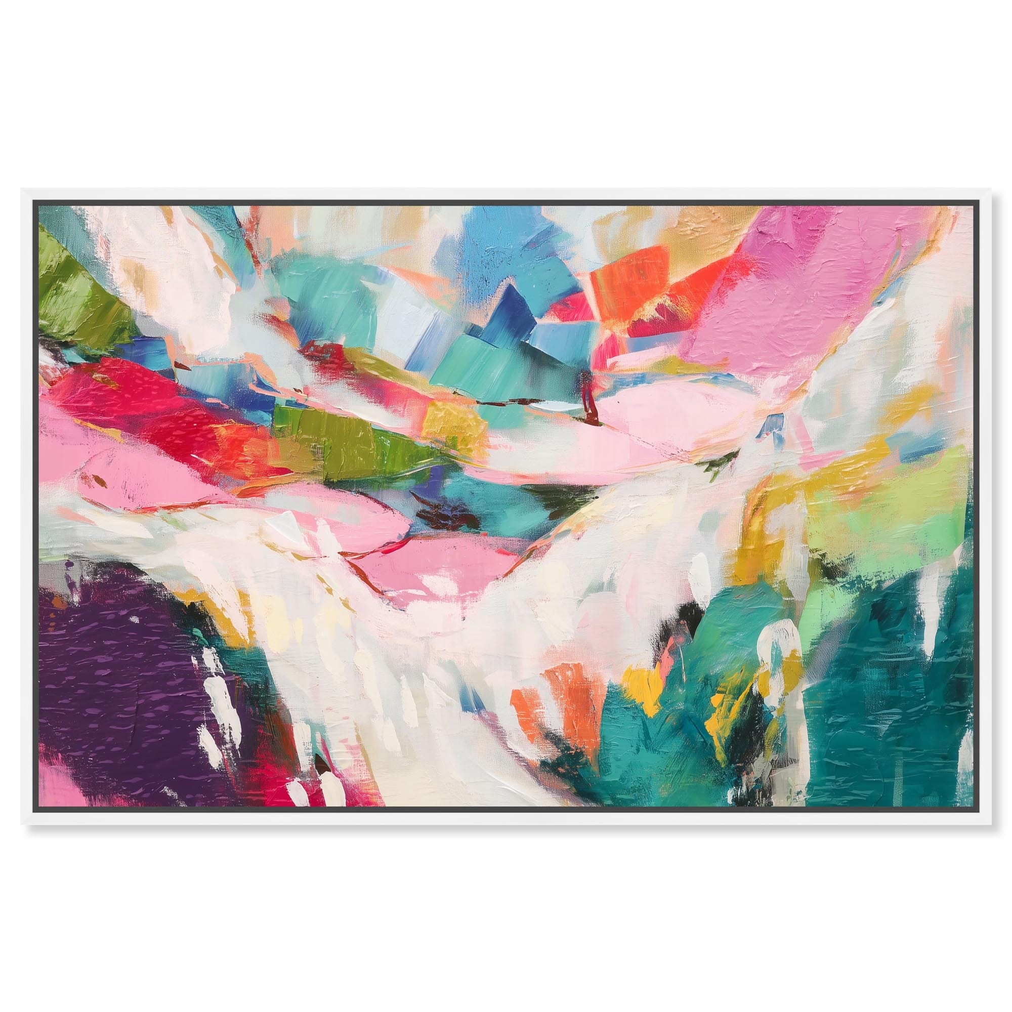 Vibrant Soul II Living Room Art Framed Canvas Print by Art Remedy