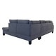 preview thumbnail 11 of 23, Reversible 3-piece Microfiber Suede Sectional Sofa with Ottoman