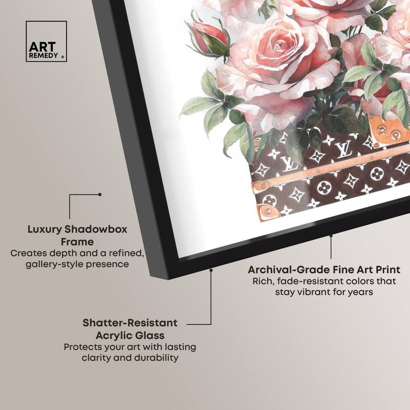 Doll Memories - Stylish Roses Shadowbox by Art Remedy