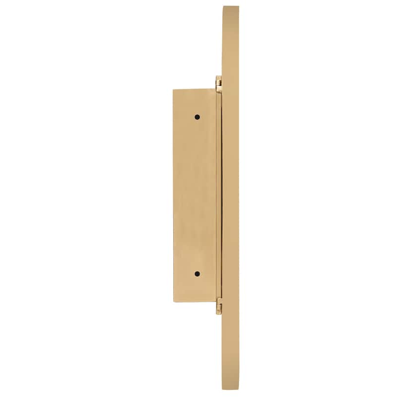 34"H x 21"W Recessed Framed Medicine Cabinet with Mirror