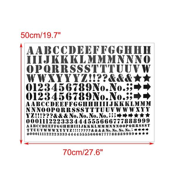 Shop Letter And Number Wall Stickers Removable Paper Decal For Bedroom Black Overstock 29186841