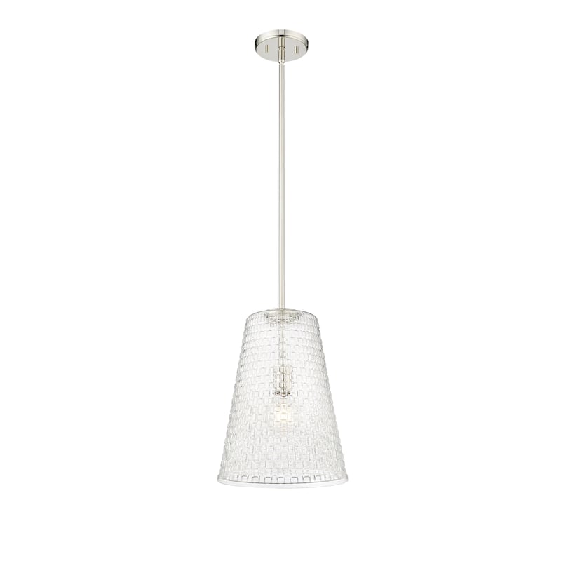 Saben 1-Light Pendant Light - Polished Nickel - 11