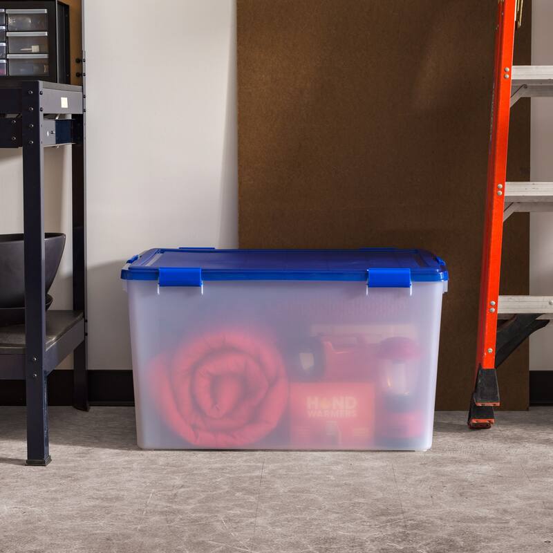 IRIS USA® USA® ULTIMATE Clear Boxes 156 Qt Buckle Lid - Clear