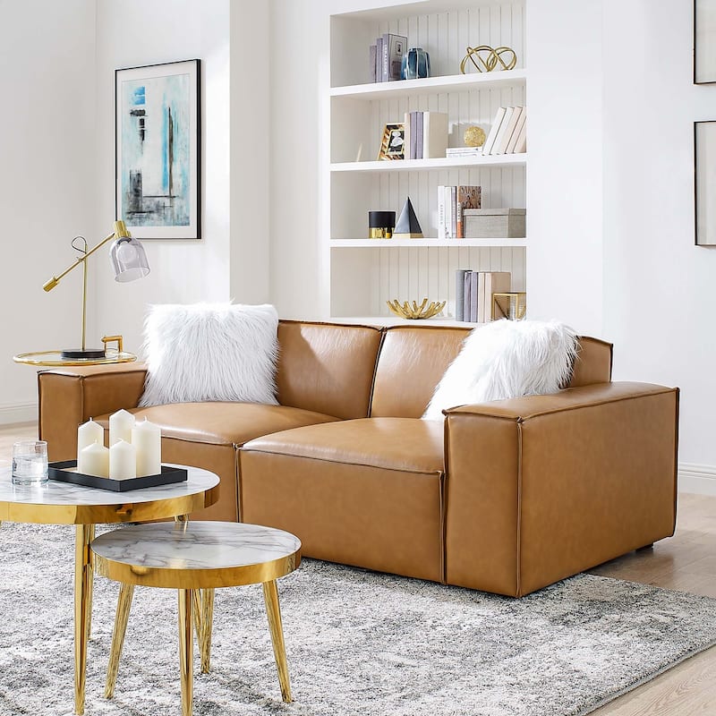 Restore Vegan Leather Loveseat
