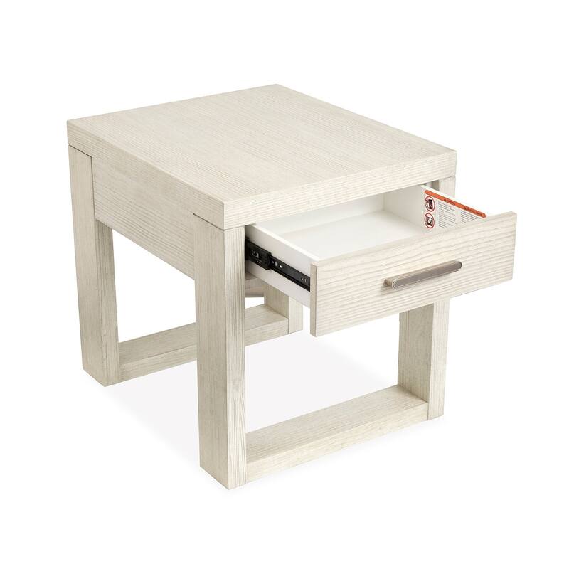 Magnussen Home Refton Balboa Mist Rectangular End Table - 22''W x 26''D x 24''H