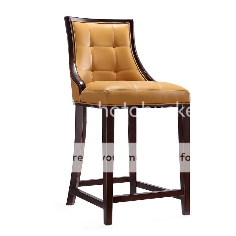 Manhattan Comfort Fifth Avenue Wood Upholstered Counter Stool