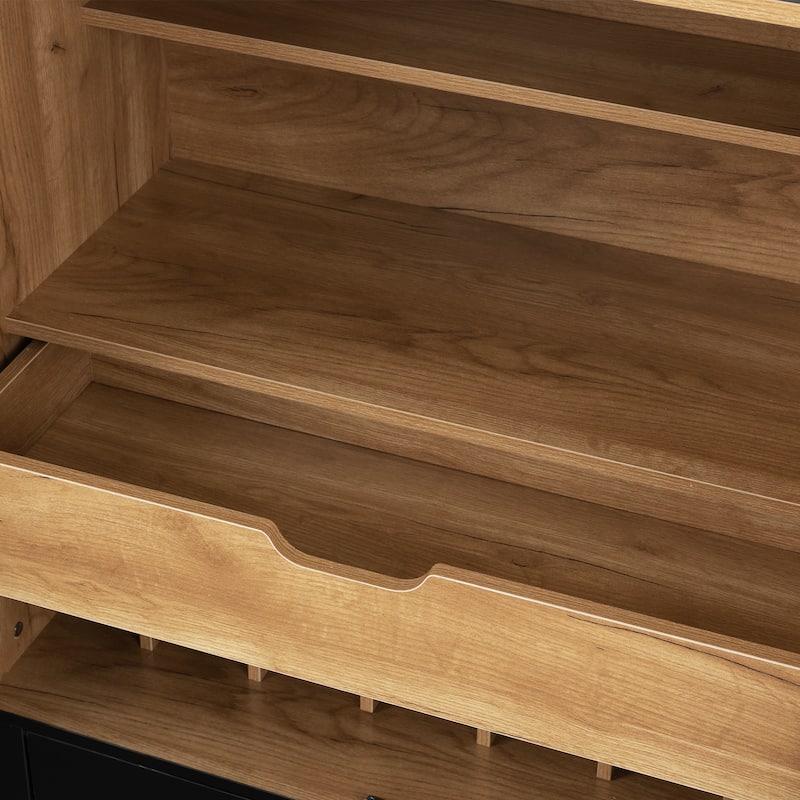 Wooden Cabinet Sideboard with Wine Racks