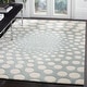 preview thumbnail 1 of 83, SAFAVIEH Soho Handmade Abstract Dots N.Z. Wool Area Rug 5' x 8' - Blue/Ivory