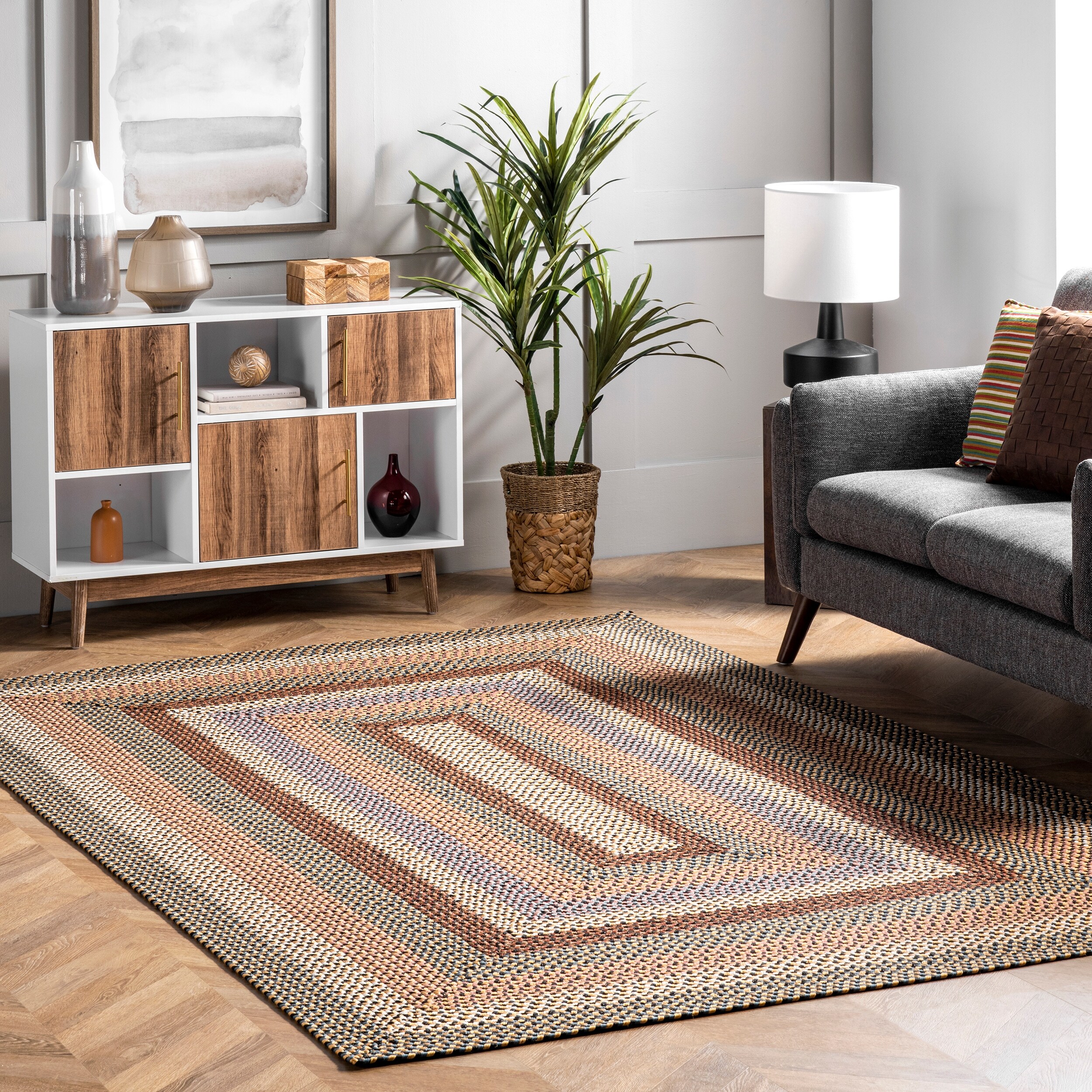 Nuloom Gwyneth Braided Borders Indoor Outdoor Area Rug Overstock 32354786