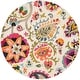 preview thumbnail 48 of 48, SAFAVIEH Monaco Sanny Boho Rug 6'7" Round - Ivory/Multi - Round